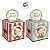 Caixa Pop Up para Panetone 500g - Fofurso Verde / Vermelho - G 14x14x16,5cm - 10 unidades - Cromus - Rizzo - Imagem 3
