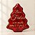 Lata de Natal de Metal - Boas Festas com Muito Amor e Paz  - Vermelho - 18,4x15,2x6,5 cm - 1 unidade - Rizzo - Imagem 1