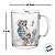 Caneca de Vidro - Cavalo Marinho - 500ml - 1 unidade - Cromus - Rizzo - Imagem 5