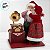 Papai Noel e Mamãe Noel com Gramofone Musical Decorativo - 35x42x25cm - 1 unidade - Cromus - Rizzo - Imagem 3
