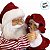Papai Noel e Mamãe Noel com Gramofone Musical Decorativo - 35x42x25cm - 1 unidade - Cromus - Rizzo - Imagem 5
