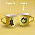 Caneca de Porcelana Natal - Amarelo - 140ml - 1 unidade - Rizzo - Imagem 1