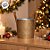 Cachepot de Metal com Alça - Neve, Árvore e Rena - Dourado - 22x19cm - 1 unidade - Cromus - Rizzo - Imagem 7