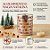 Porta Velas de Vidro de Natal - HoHoHo Colorido - 330ml - 1 unidade - Cromus - Rizzo - Imagem 2