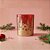 Porta Velas de Vidro de Natal - Pinheiros e Casas - Vermelho e Ouro - 160ml - 1 unidade - Cromus - Rizzo - Imagem 1