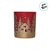 Porta Velas de Vidro de Natal - Pinheiros e Casas - Vermelho e Ouro - 160ml - 1 unidade - Cromus - Rizzo - Imagem 3