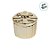 Pote Decorativo Redondo em Cerâmica - Caixa de Presente - Ouro - 6,5x6cm - 1 unidade - Cromus - Rizzo - Imagem 3