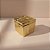 Pote Decorativo Quadrado em Cerâmica - Caixa de Presente - Ouro - 6,5x6cm - 1 unidade - Cromus - Rizzo - Imagem 1