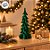 Árvore de Natal Decorativa em Resina - Flocado Verde - 24cm - 1 unidade - Cromus - Rizzo - Imagem 5