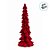 Árvore de Natal Decorativa em Resina - Flocado Bordô - 24cm - 1 unidade - Cromus - Rizzo - Imagem 3
