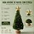 Mini Árvore De Natal Com Estrela - Verde e Ouro - 22x8x8cm - 1 unidade - Cromus - Rizzo - Imagem 2