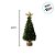 Mini Árvore De Natal Com Estrela - Verde e Ouro - 22x8x8cm - 1 unidade - Cromus - Rizzo - Imagem 4