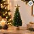Mini Árvore De Natal Com Estrela - Verde e Ouro - 22x8x8cm - 1 unidade - Cromus - Rizzo - Imagem 5