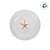 Sousplat com Estrela do Mar - Branco e Laranja - 32,5cm - 1 unidade - Cromus - Rizzo - Imagem 3