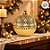 Bomboniere Redonda de Vidro de Natal - Ouro - 13x11x11cm - 1 unidade - Cromus - Rizzo - Imagem 5