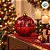 Bomboniere Redonda de Vidro de Natal - Bola Vermelho e Ouro - 13x11x11cm - 1 unidade - Cromus - Rizzo - Imagem 5