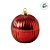 Bomboniere Redonda de Vidro de Natal - Bola Vermelho - 8x6x6cm - 1 unidade - Cromus - Rizzo - Imagem 3