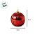 Bomboniere Redonda de Vidro de Natal - Bola Vermelho - 8x6x6cm - 1 unidade - Cromus - Rizzo - Imagem 4