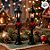 Enfeite Decorativo De Natal - Mini Poste com Guirlanda com Luz - 12x5cm  - 2 unidades - Cromus - Rizzo - Imagem 5