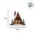 Casinha Decorativa de Natal com LED - Marrom e Branco - 27cm - 1 unidade - Cromus - Rizzo - Imagem 5