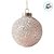 Bola de Natal - Prata com Glitter - 15cm - 1 unidade - Cromus - Rizzo - Imagem 3
