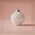 Bola de Natal - Prata com Glitter - 12cm - 1 unidade - Cromus - Rizzo - Imagem 1