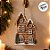 Casinha Decorativa de Natal - Marrom - 28,5cm - 1 unidade - Cromus - Rizzo - Imagem 5