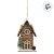 Casinha Decorativa de Natal - Marrom - 18cm - 1 unidade - Cromus - Rizzo - Imagem 3