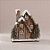 Casinha Decorativa de Natal - Marrom - 27cm - 1 unidade - Cromus - Rizzo - Imagem 1