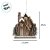 Casinha Decorativa de Natal - Marrom - 27cm - 1 unidade - Cromus - Rizzo - Imagem 4