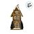 Casinha Decorativa de Natal - Marrom - 23cm - 1 unidade - Cromus - Rizzo - Imagem 3