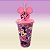 Copo de Plástico com Tampa e Canudo Pin - Minnie Mouse - Rosa e Lilás - 500ml - 1 unidade - Disney Original - Rizzo - Imagem 1