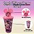 Copo de Plástico com Tampa e Canudo Pin - Minnie Mouse - Rosa e Lilás - 500ml - 1 unidade - Disney Original - Rizzo - Imagem 2