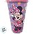 Copo de Plástico com Tampa e Canudo Pin - Minnie Mouse - Rosa e Lilás - 500ml - 1 unidade - Disney Original - Rizzo - Imagem 4