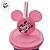Copo de Plástico com Tampa e Canudo Pin - Minnie Mouse - Rosa e Lilás - 500ml - 1 unidade - Disney Original - Rizzo - Imagem 6