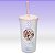 Copo de Plástico com Tampa, Canudo e LED - Princesas Disney - Rosa Claro - 490ml - 1 unidade - Disney Original - Rizzo - Imagem 1