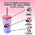 Copo de Plástico com Tampa, Canudo e LED - Minnie Mouse - Rosa - 490ml - 1 unidade - Disney Original - Rizzo - Imagem 2