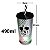 Copo de Plástico com Tampa, Canudo e LED - Mickey Clássico - Preto - 490ml - 1 unidade - Disney Original - Rizzo - Imagem 6