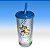 Copo de Plástico com Tampa, Canudo e LED - Patrulha Canina Meninos - Azul Escuro - 490ml - 1 unidade - Plasútil - Rizzo - Imagem 1