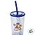 Copo de Plástico com Tampa, Canudo e LED - Patrulha Canina Meninos - Azul Escuro - 490ml - 1 unidade - Plasútil - Rizzo - Imagem 4