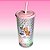 Copo de Plástico com Tampa, Canudo e LED - Patrulha Canina Meninas - Rosa - 490ml - 1 unidade - Plasútil - Rizzo - Imagem 1