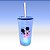 Copo de Plástico com Tampa, Canudo e LED - Mickey Mouse - Azul - 490ml - 1 unidade - Disney Original - Rizzo - Imagem 1