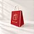 Sacola para Panetone - Essência - Vermelho - 27,5x22x16cm - 1 unidade - Cromus - Rizzo - Imagem 1