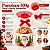 Saco Transparente Para Panetone 500g - Natal Afetivo Vermelho - 25x35cm - 50 unidades - Cromus - Rizzo - Imagem 3