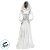 Enfeite Decorativo De Halloween Com Som, Luz e Movimento - Boneca Noiva Suzie - 1,70m - 1 unidade - Cromus - Rizzo - Imagem 3