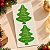 Adesivo Decorativo de Natal - Árvore Verde de Natal- Ref.2471 - 4,5x3,5cm  - 30 unidades - Stickr - Rizzo - Imagem 1