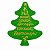 Adesivo Decorativo de Natal - Árvore Verde de Natal- Ref.2471 - 4,5x3,5cm  - 30 unidades - Stickr - Rizzo - Imagem 3