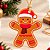 Tag Decorativa de Natal com Sisal - Biscoito - Ref.2476 - 6,5x5cm - 10 unidades - Stickr - Rizzo - Imagem 1