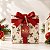 Tag Retangular Decorativa de Natal com Sisal - Feliz Natal e Boas Festas - 6x4cm - 10 unidades - Rizzo - Imagem 1