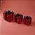 Caixa de Presente Decorativa com Laço com Led - Vermelho e Verde - 3 unidades - Cromus - Rizzo - Imagem 1